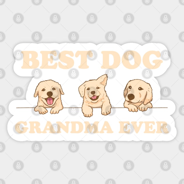 Best Dog Grandma Ever Sticker by storyofluke